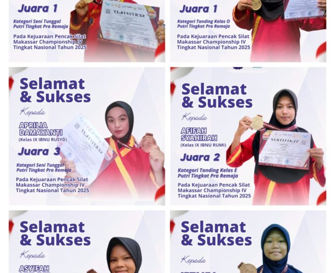 Pesilat Tapak Suci Putera Muhammadiyah MTs Muhammadiyah Sibatua Pangkajene Meraih prestasi gemilang di akhir tahun..